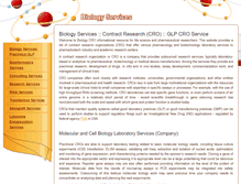 Tablet Screenshot of biologyservices.com